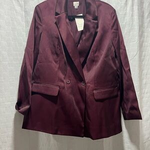 A New Day Burgundy Women's Blazer